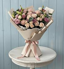 Букет цветов из:  Розы и Лизиантусы #REPLACE_PRED# Новокузнецке