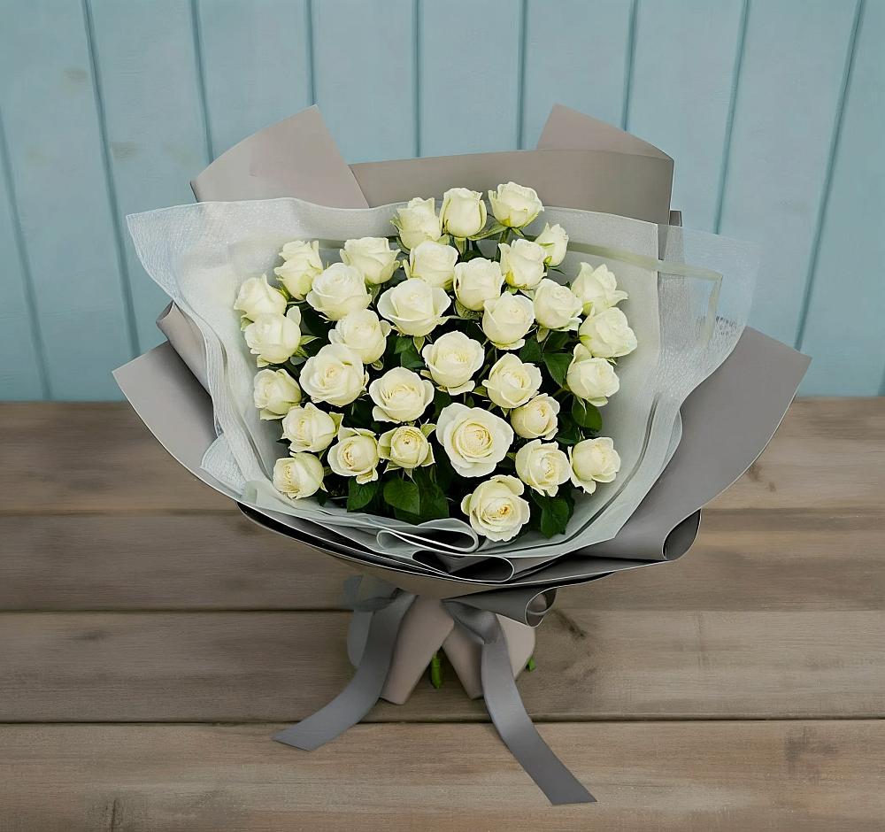 Букет Белоснежная нежность в Новокузнецке