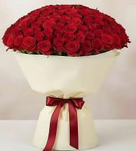 Букет 101 Красная роза Милано в Новокузнецке