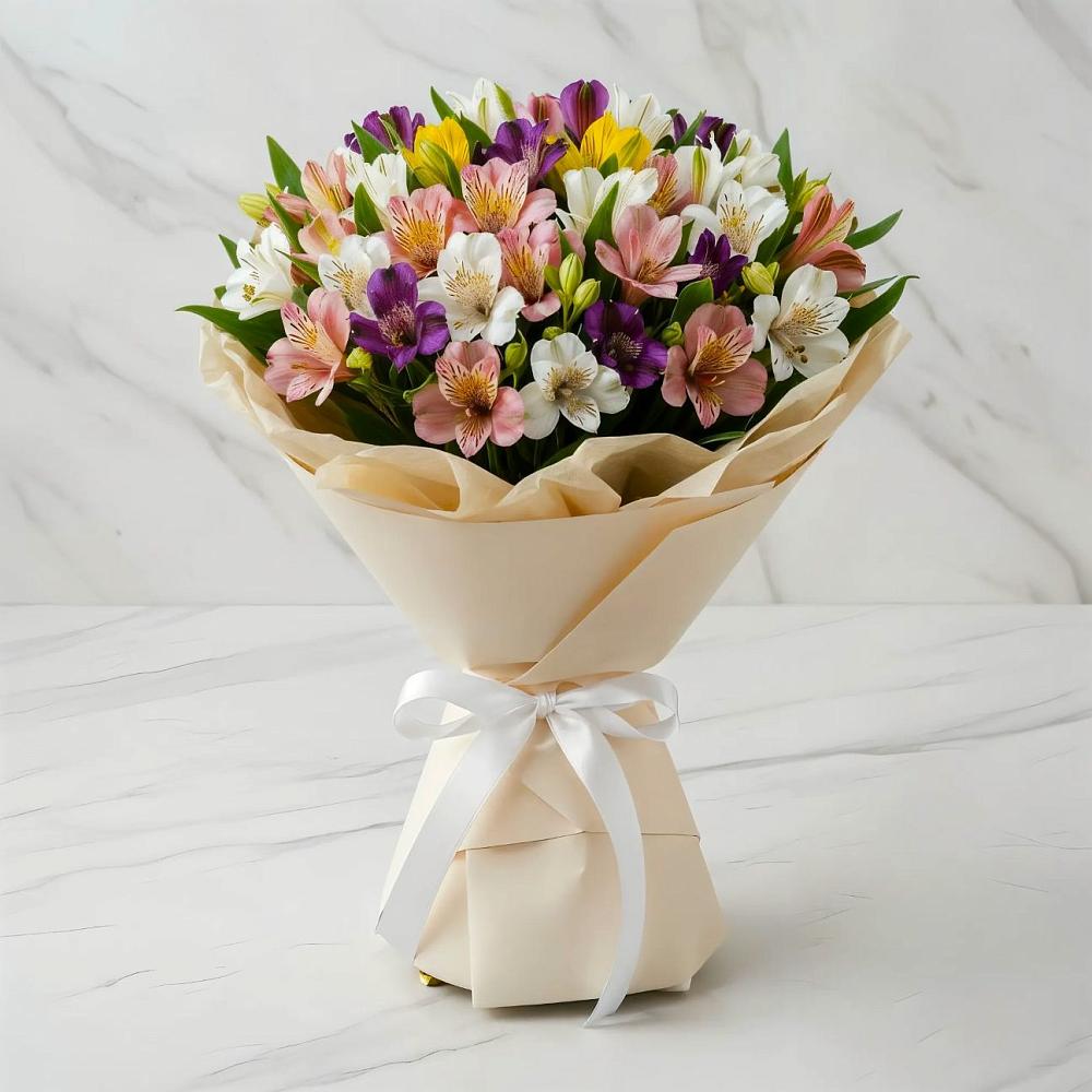 Букет цветов из: Альстромерии в Новокузнецке