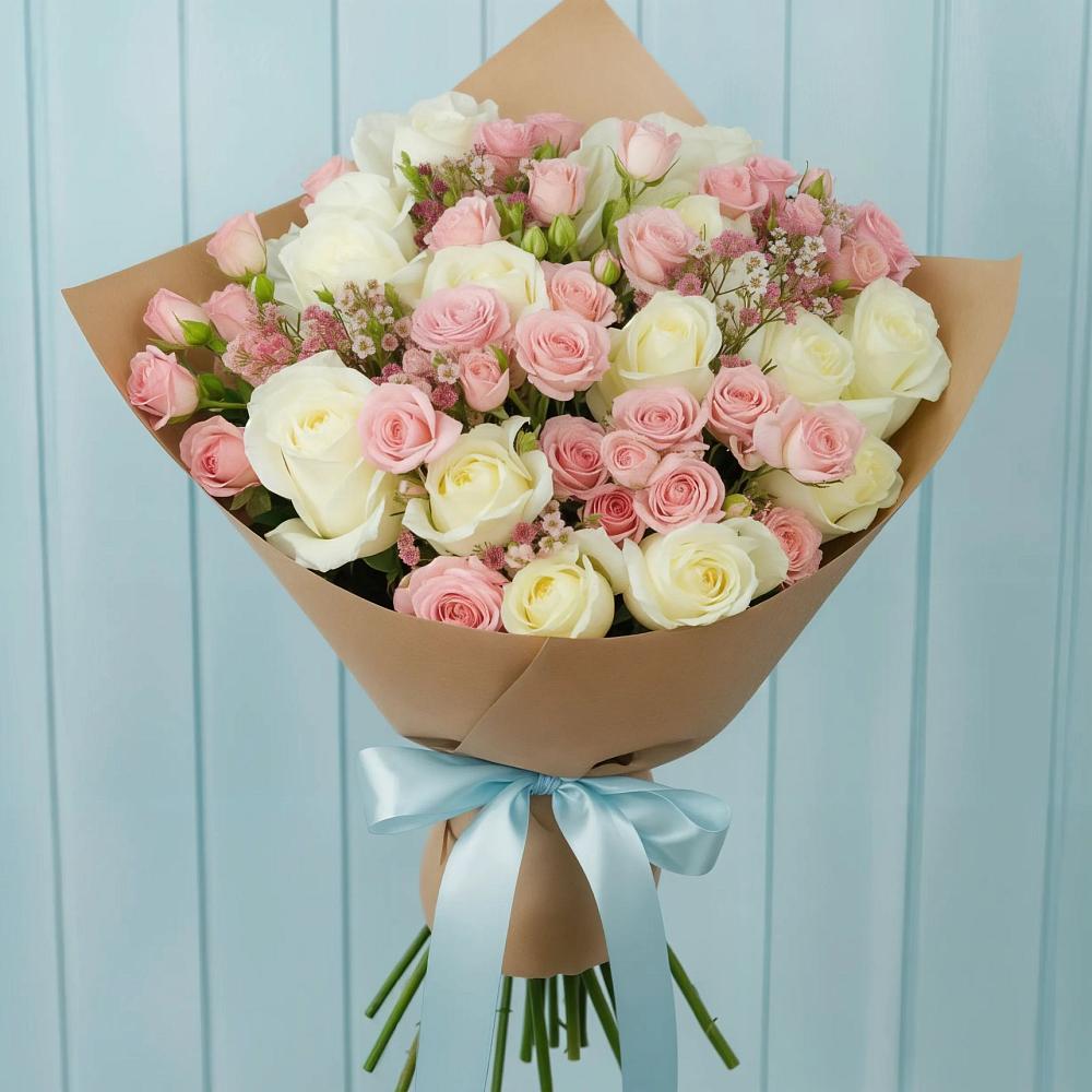 Букет цветов из: Розы в Новокузнецке