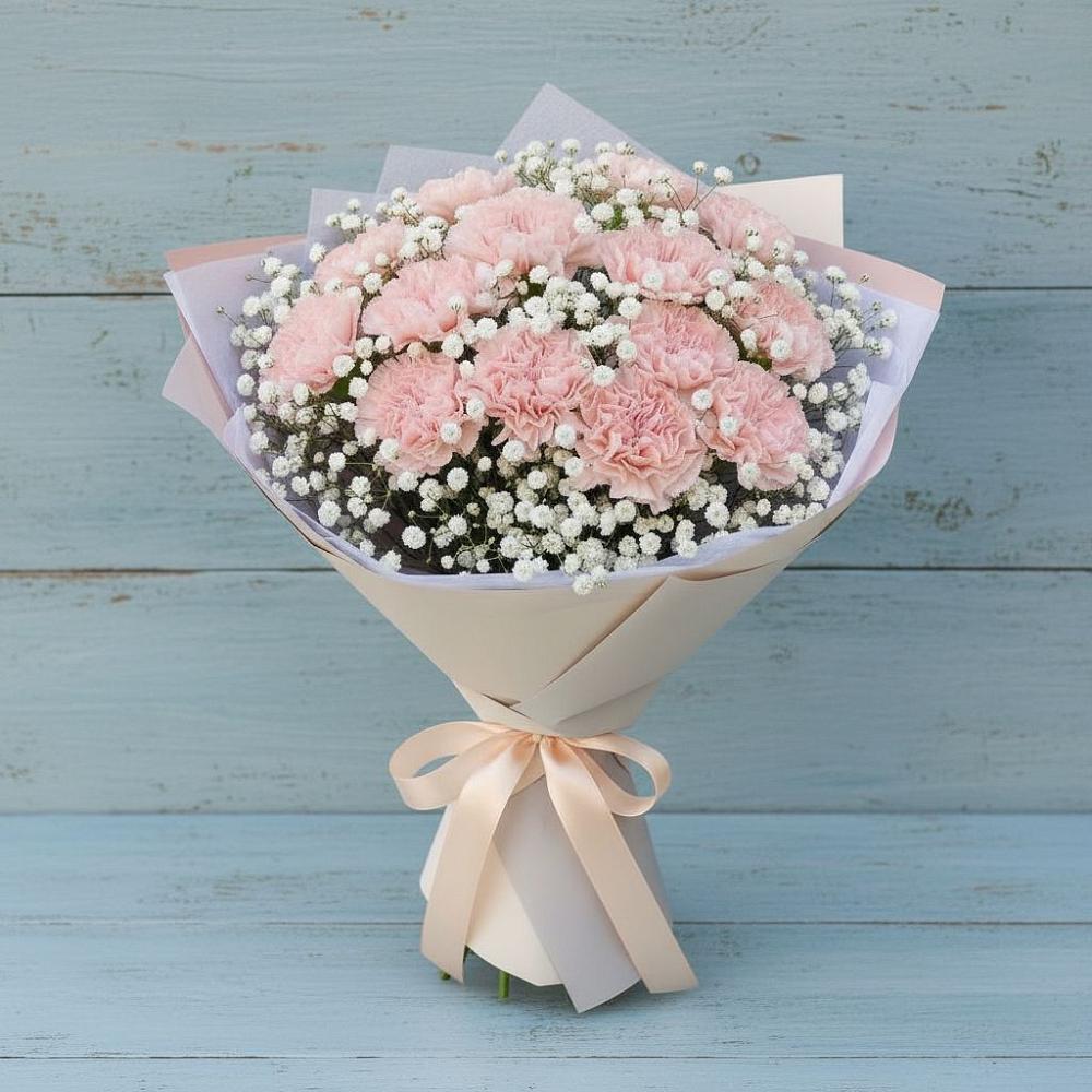 Букет цветов из: Гвоздики в Новокузнецке