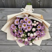 Букет цветов из:  Розы и Хризантемы #REPLACE_PRED# Новокузнецке