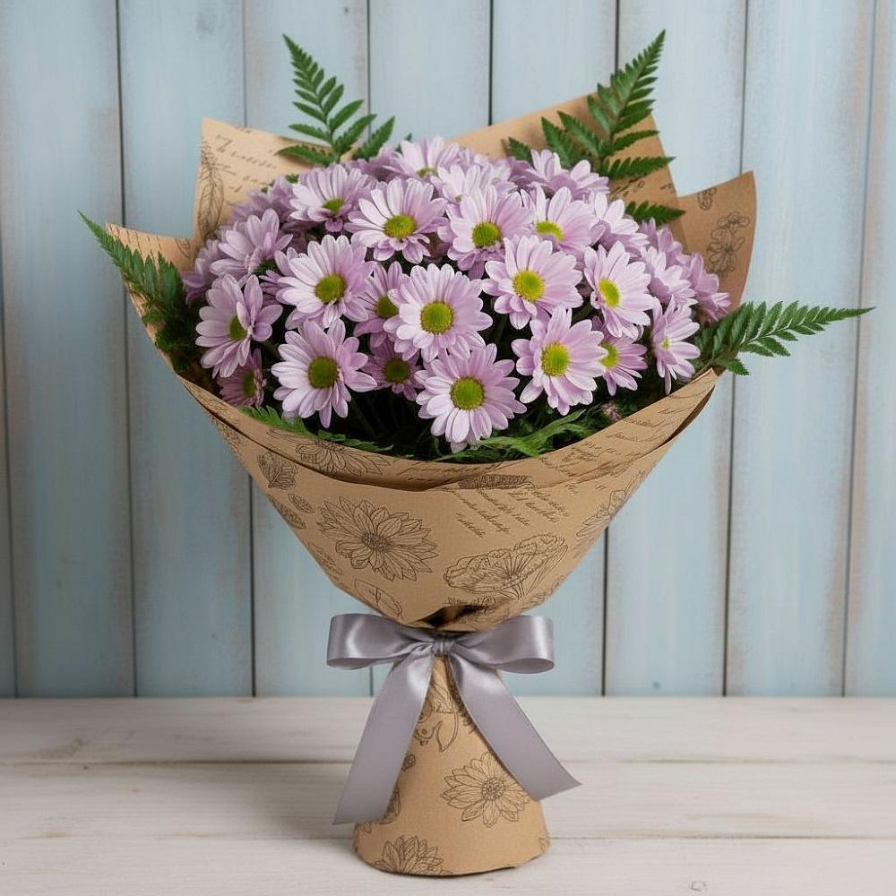 Букет цветов из: Хризантемы в Новокузнецке