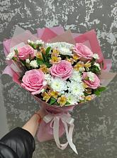 Букет цветов из:  Гвоздики, Орхидеи и Розы #REPLACE_PRED# Новокузнецке