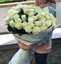Букет 35 Белых роз #REPLACE_PRED# Новокузнецке