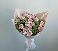 Букет цветов из:  Розы и Хризантемы в Новокузнецке