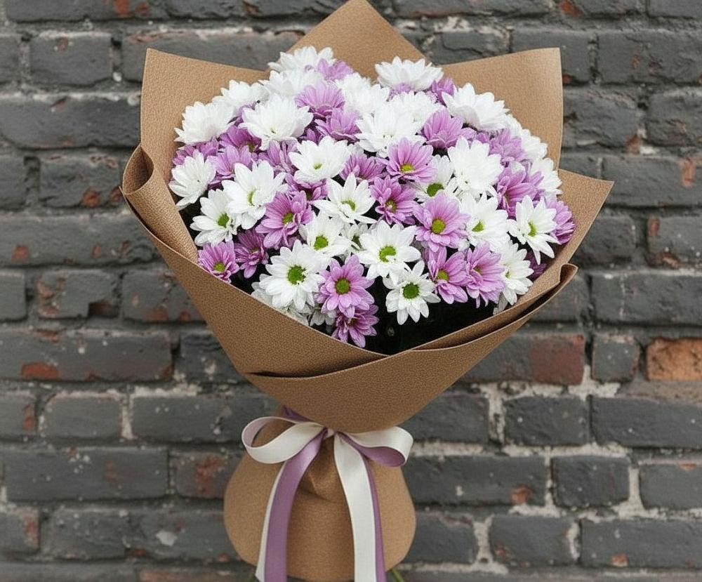 Букет цветов из: Хризантемы в Новокузнецке