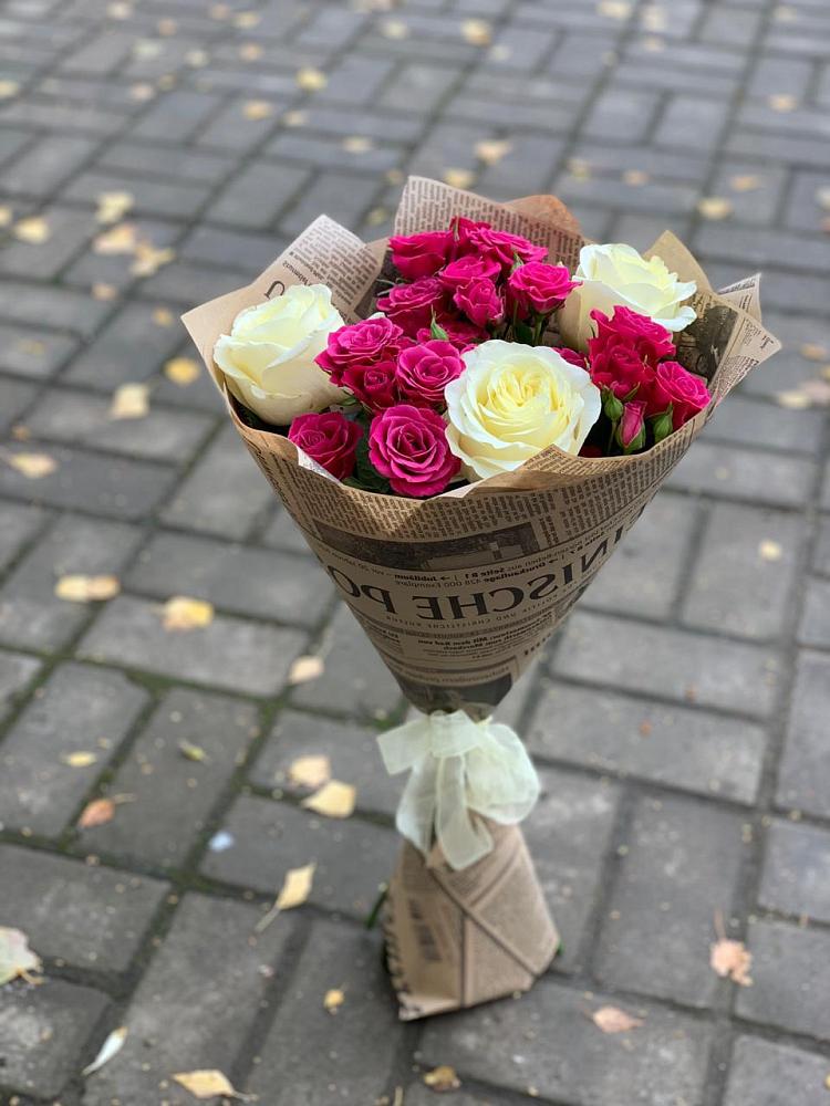 Букет цветов из: Розы в Новокузнецке